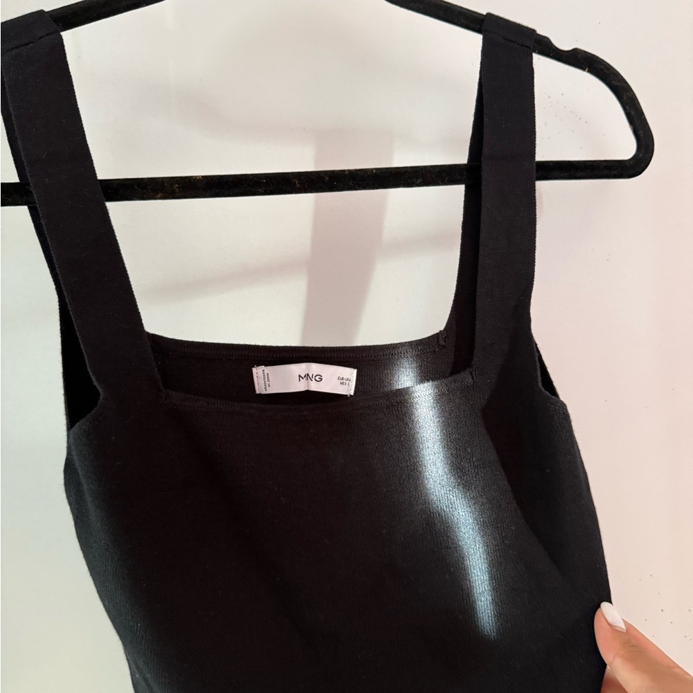 MNG Black Sleeveless Top